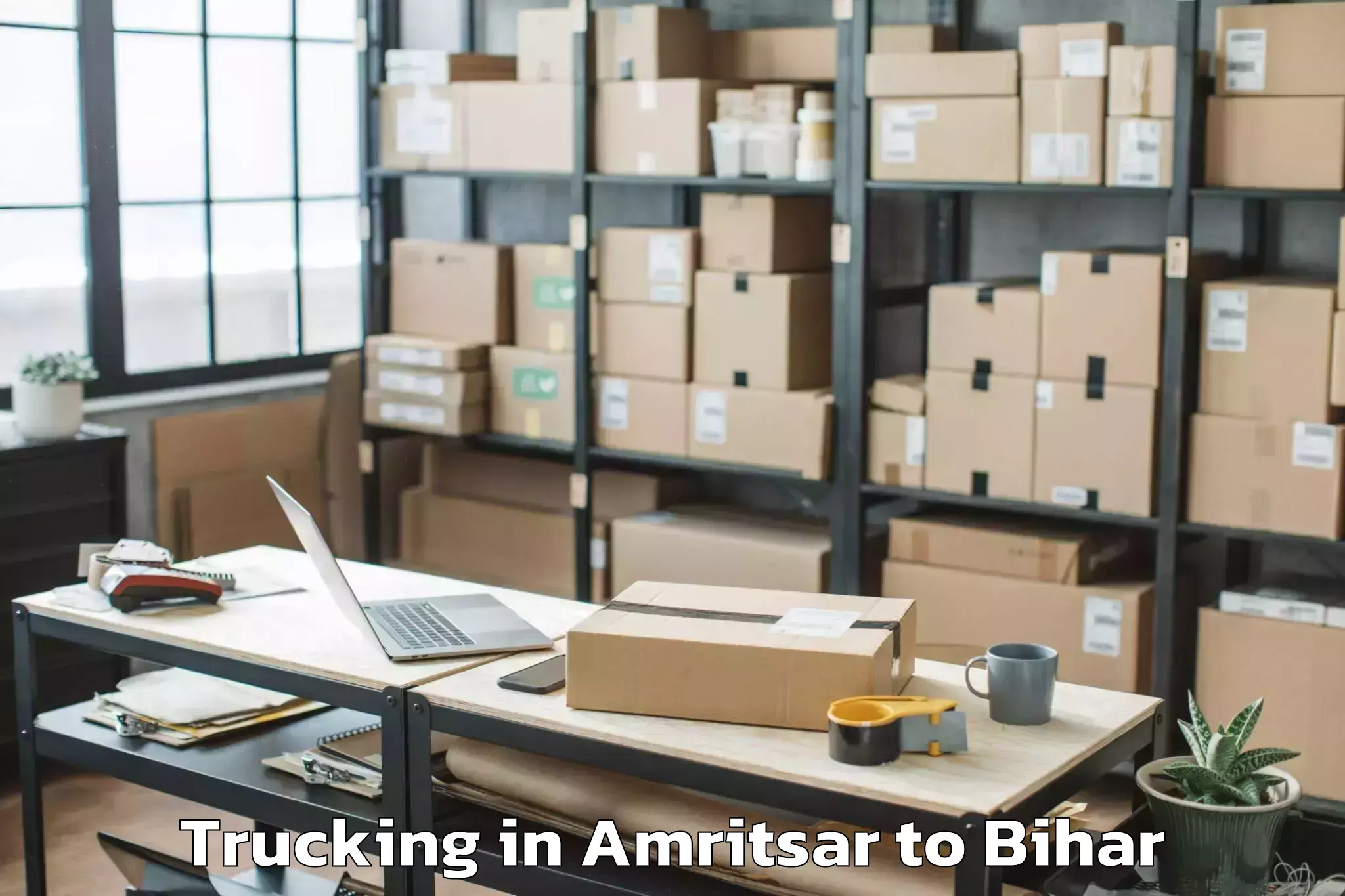 Book Amritsar to Bibhutpur Trucking Online